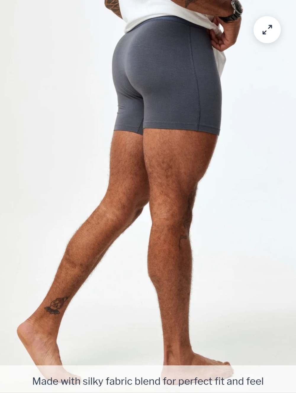 Fresh Clean Threads Graphite Boxer Briefs- S - Picture 4 of 4